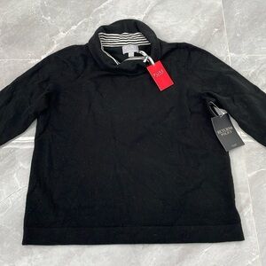 Women's Pure Collection 100% Cashmere Bardot 3/4th Sleeve Sweater Size 8/10